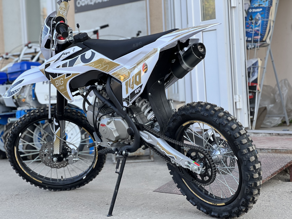 Питбайк KAYO BIG-MINI K140EM 19/16 TT (механ.сцепл., эл. стартер 2026 г.) МОТОУДАЧА. Магазин мототехники и садового инвентаря с доставкой по всей России