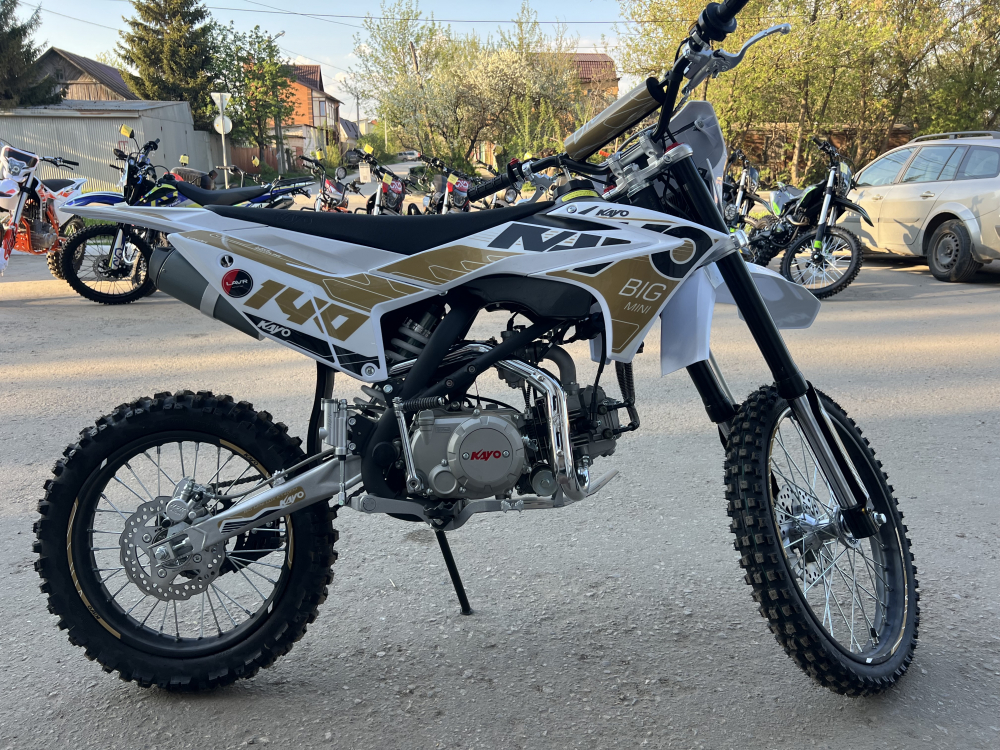 Питбайк KAYO BIG-MINI K140EM 19/16 TT (механ.сцепл., эл. стартер 2026 г.) МОТОУДАЧА. Магазин мототехники и садового инвентаря с доставкой по всей России