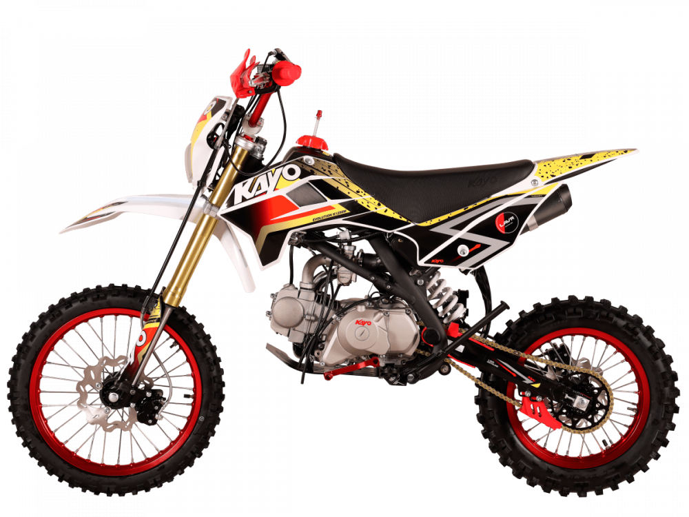 Питбайк KAYO EVOLUTION K125EM 17/14 KRZ (механ. сцепл., эл.стартер 2026 г.) МОТОУДАЧА. Магазин мототехники и садового инвентаря с доставкой по всей России