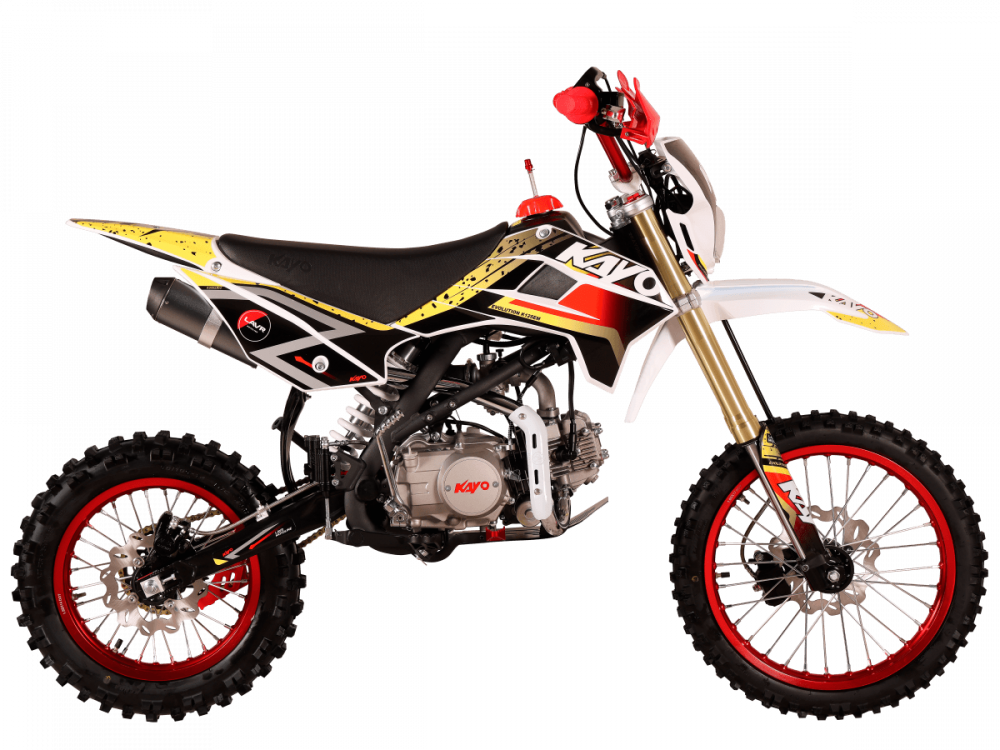 Питбайк KAYO EVOLUTION K125EM 17/14 KRZ (механ. сцепл., эл.стартер 2026 г.) МОТОУДАЧА. Магазин мототехники и садового инвентаря с доставкой по всей России