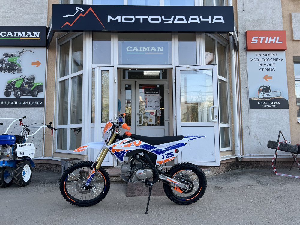 Питбайк KAYO BIG-MINI K125EM 19/16 TT (механ.сцепл.,эл. стартер)  МОТОУДАЧА. Магазин мототехники и садового инвентаря с доставкой по всей России