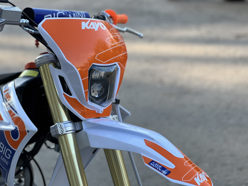 Питбайк KAYO BIG-MINI K125EM 19/16 TT (механ.сцепл.,эл. стартер)  МОТОУДАЧА. Магазин мототехники и садового инвентаря с доставкой по всей России