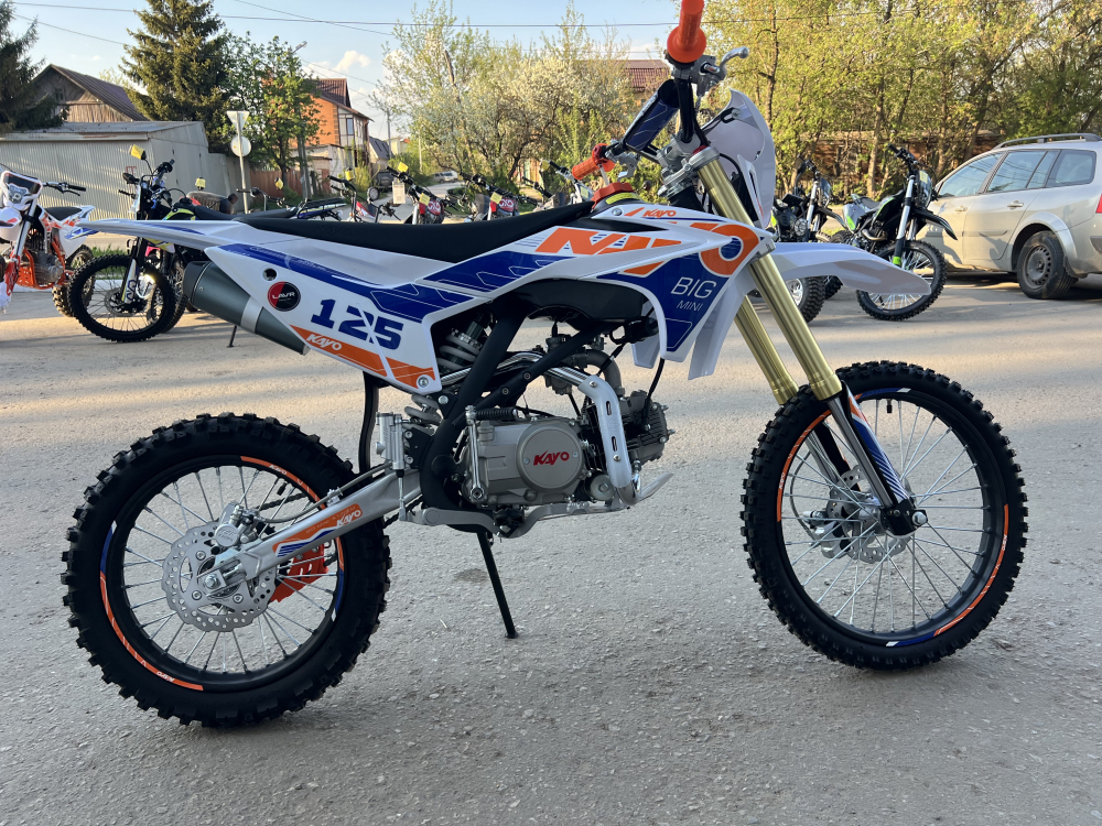 Питбайк KAYO BIG-MINI K125EM 19/16 TT (механ.сцепл.,эл. стартер)  МОТОУДАЧА. Магазин мототехники и садового инвентаря с доставкой по всей России