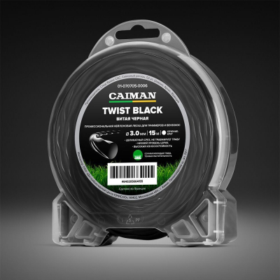Профессиональная леска CAIMAN Twist Black спираль, круг 3,0 мм, 15 м МОТОУДАЧА. Магазин мототехники и садового инвентаря с доставкой по всей России