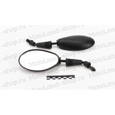 Зеркало d8 mm ZX- 016 (черн.) МОТОУДАЧА. Магазин мототехники и садового инвентаря с доставкой по всей России