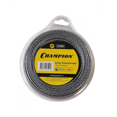 Корд трим.CHAMPION  Alu Twist 2.4мм*40м (витой), CHAMPION, C7063 МОТОУДАЧА. Магазин мототехники и садового инвентаря с доставкой по всей России