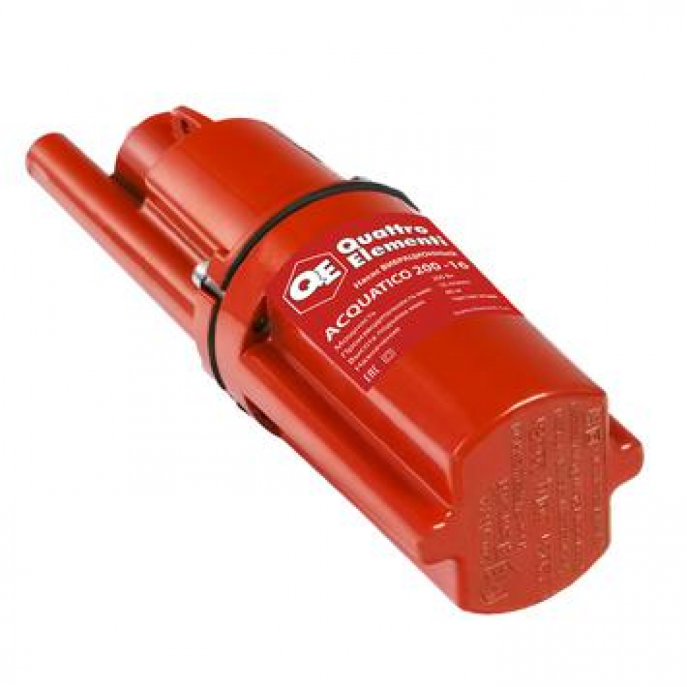 Насос вибрационный QUATTRO ELEMENTI Acquatico 200-16 (200 Вт, 960 л/ч, для чистой, 40м, кабель16 м,  МОТОУДАЧА. Магазин мототехники и садового инвентаря с доставкой по всей России