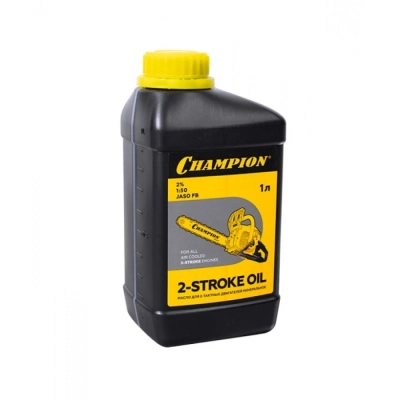 Масло для 2-тактных двигателей минеральное CHAMPION JASO FB  1л, CHAMPION, 952831 МОТОУДАЧА. Магазин мототехники и садового инвентаря с доставкой по всей России