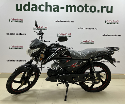 Мопед Motoland Альфа RF 11 2023  черный МОТОУДАЧА. Магазин мототехники и садового инвентаря с доставкой по всей России
