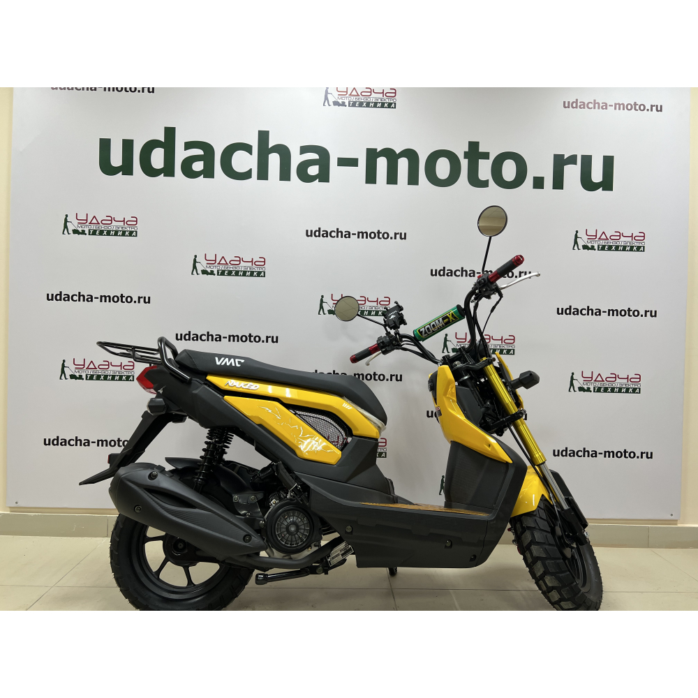 Скутер VMC (VENTO)  NAKED 49cc (150) (HONDA ZOOMER REPLICA) сигнализация, (Жёлтый)багажник под кофр МОТОУДАЧА. Магазин мототехники и садового инвентаря с доставкой по всей России