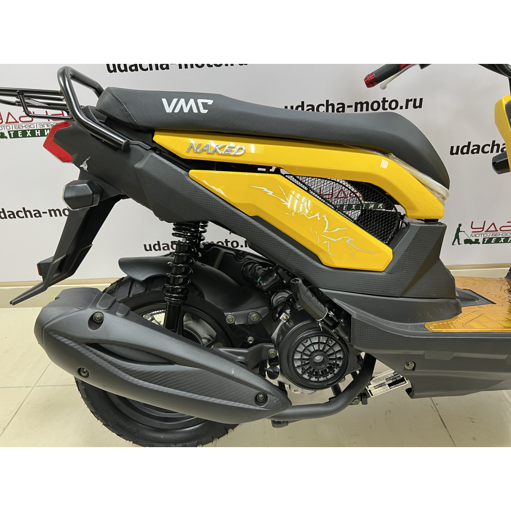 Скутер VMC (VENTO)  NAKED 49cc (150) (HONDA ZOOMER REPLICA) сигнализация, (Жёлтый)багажник под кофр МОТОУДАЧА. Магазин мототехники и садового инвентаря с доставкой по всей России