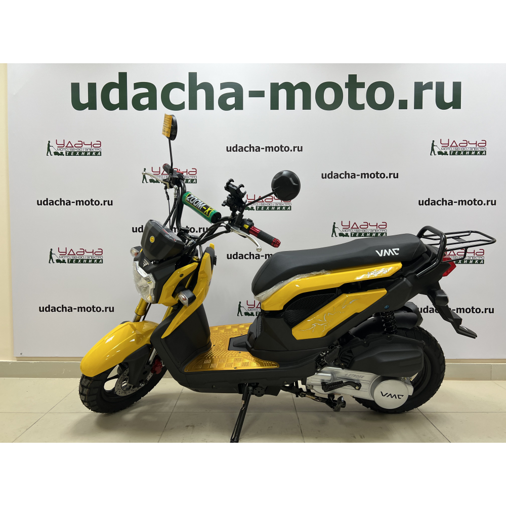 Скутер VMC (VENTO)  NAKED 49cc (150) (HONDA ZOOMER REPLICA) сигнализация, (Жёлтый)багажник под кофр МОТОУДАЧА. Магазин мототехники и садового инвентаря с доставкой по всей России