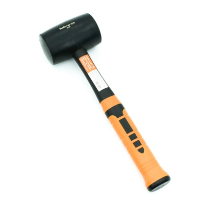 Киянка Bohrer 680 г. рукоятка фибергласс с резиновым покрытием (круглый боек, черная резина)  (24/6/ МОТОУДАЧА. Магазин мототехники и садового инвентаря с доставкой по всей России