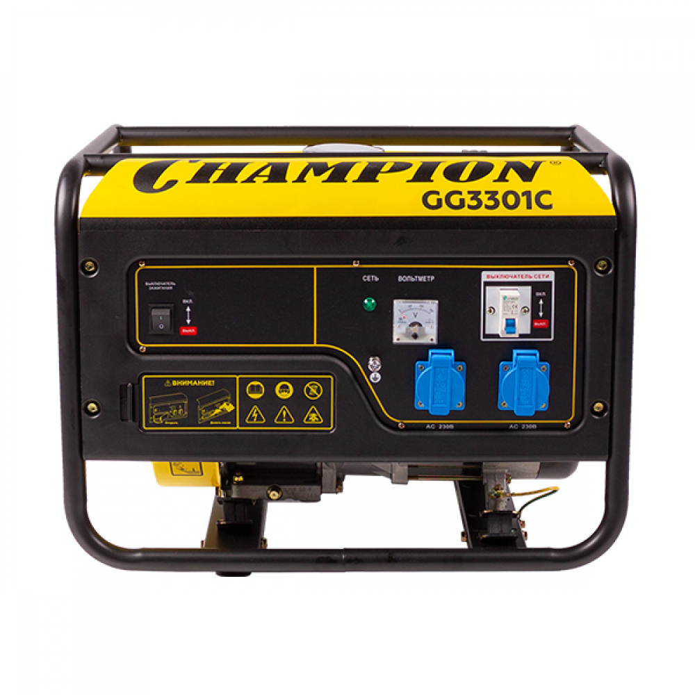 Бензиновый генератор Champion GG3301C МОТОУДАЧА. Магазин мототехники и садового инвентаря с доставкой по всей России