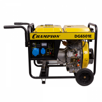 Дизельный генератор Champion DG6501E МОТОУДАЧА. Магазин мототехники и садового инвентаря с доставкой по всей России