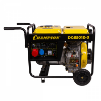 Дизельный генератор Champion DG6501E-3 МОТОУДАЧА. Магазин мототехники и садового инвентаря с доставкой по всей России