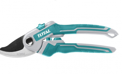 Секатор TOTAL с алюминиевым корпусом, ручки с нескользящим покрытием, 8,5" макс. диаметр среза: 22мм МОТОУДАЧА. Магазин мототехники и садового инвентаря с доставкой по всей России