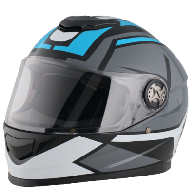 Мотошлем RACER BLD-M62 (L) серый/синий (9) МОТОУДАЧА. Магазин мототехники и садового инвентаря с доставкой по всей России