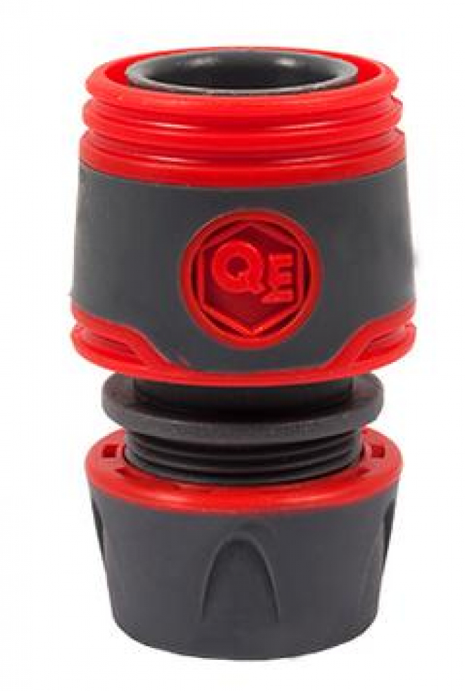 Соединитель быстроразъемный QUATTRO ELEMENTI для шланга 1/2", мягкий пластик, аквастоп МОТОУДАЧА. Магазин мототехники и садового инвентаря с доставкой по всей России