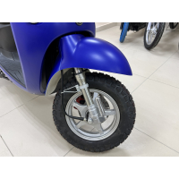 Скутер VENTO RETRO 49cc (150) сигнализация (99кг/100кг) Синий матовый МОТОУДАЧА. Магазин мототехники и садового инвентаря с доставкой по всей России