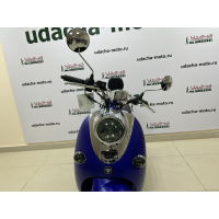 Скутер VENTO RETRO 49cc (150) сигнализация (99кг/100кг) Синий матовый МОТОУДАЧА. Магазин мототехники и садового инвентаря с доставкой по всей России
