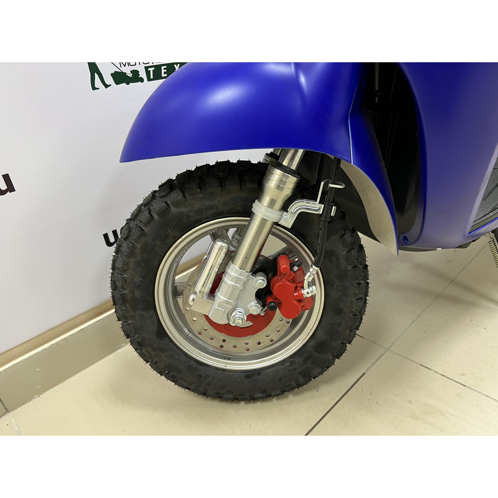 Скутер VENTO RETRO 49cc (150) сигнализация (99кг/100кг) Синий матовый МОТОУДАЧА. Магазин мототехники и садового инвентаря с доставкой по всей России
