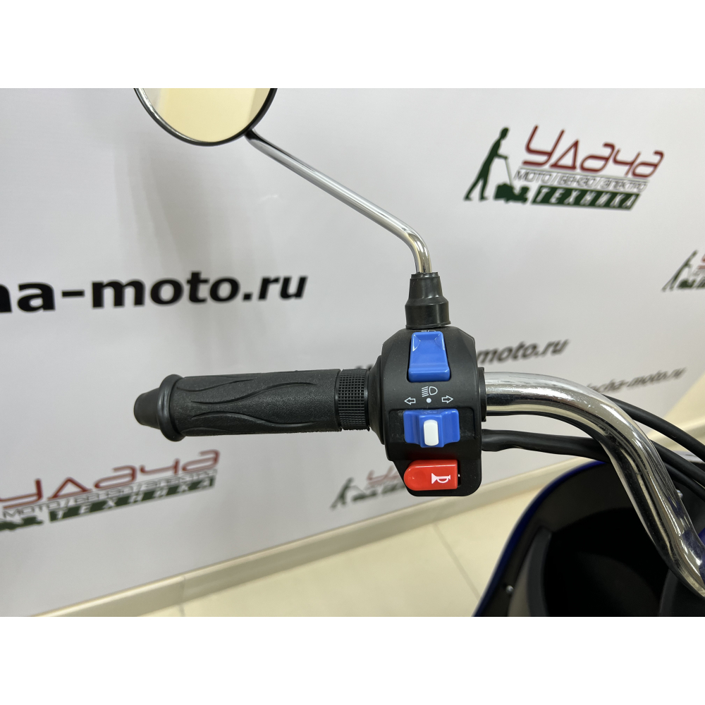 Скутер VENTO RETRO 49cc (150) сигнализация (99кг/100кг) Синий матовый МОТОУДАЧА. Магазин мототехники и садового инвентаря с доставкой по всей России