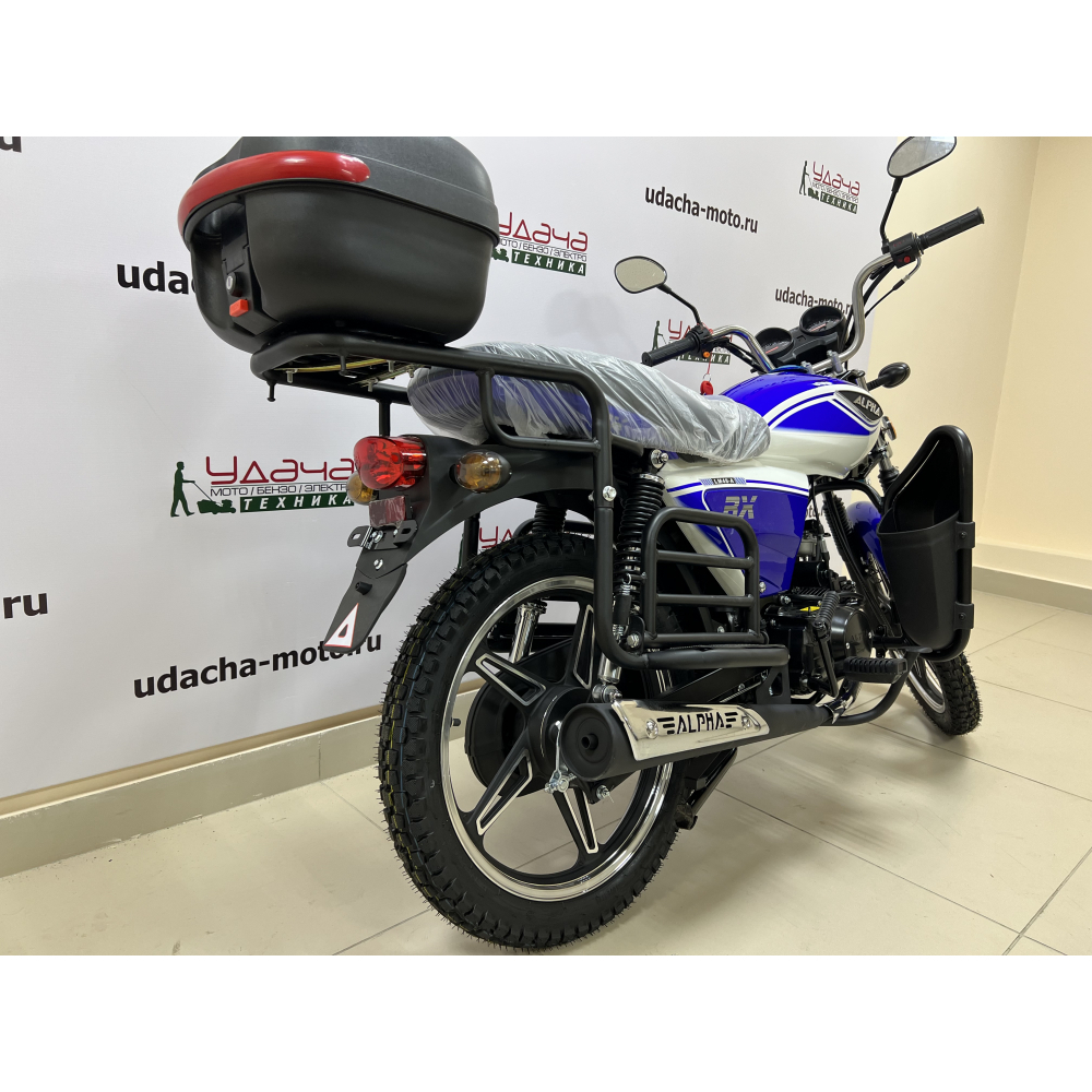 Мопед Motoland Альфа RX LUX 11 (А) синий МОТОУДАЧА. Магазин мототехники и садового инвентаря с доставкой по всей России