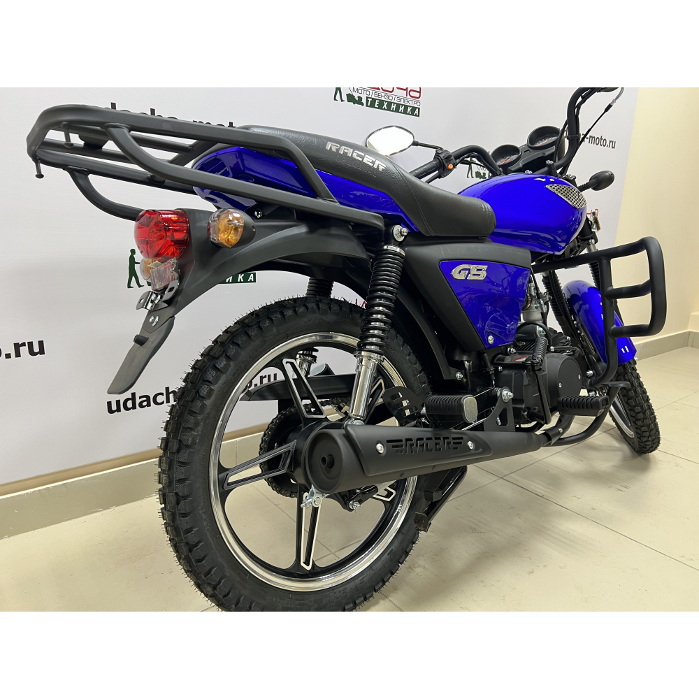 Мопед Racer RC50-F Alpha + ЦПГ 125 (Синий) (Россия) МОТОУДАЧА. Магазин мототехники и садового инвентаря с доставкой по всей России