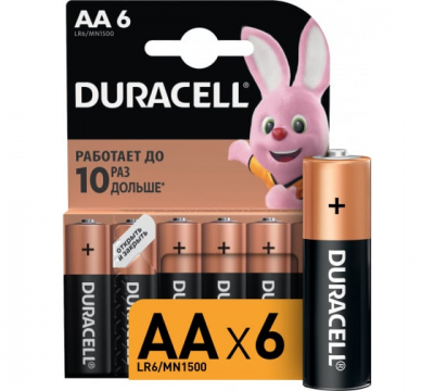 Элемент питания Duracell LR6/316 BL20 отрывная лента-блистер  АА МОТОУДАЧА. Магазин мототехники и садового инвентаря с доставкой по всей России
