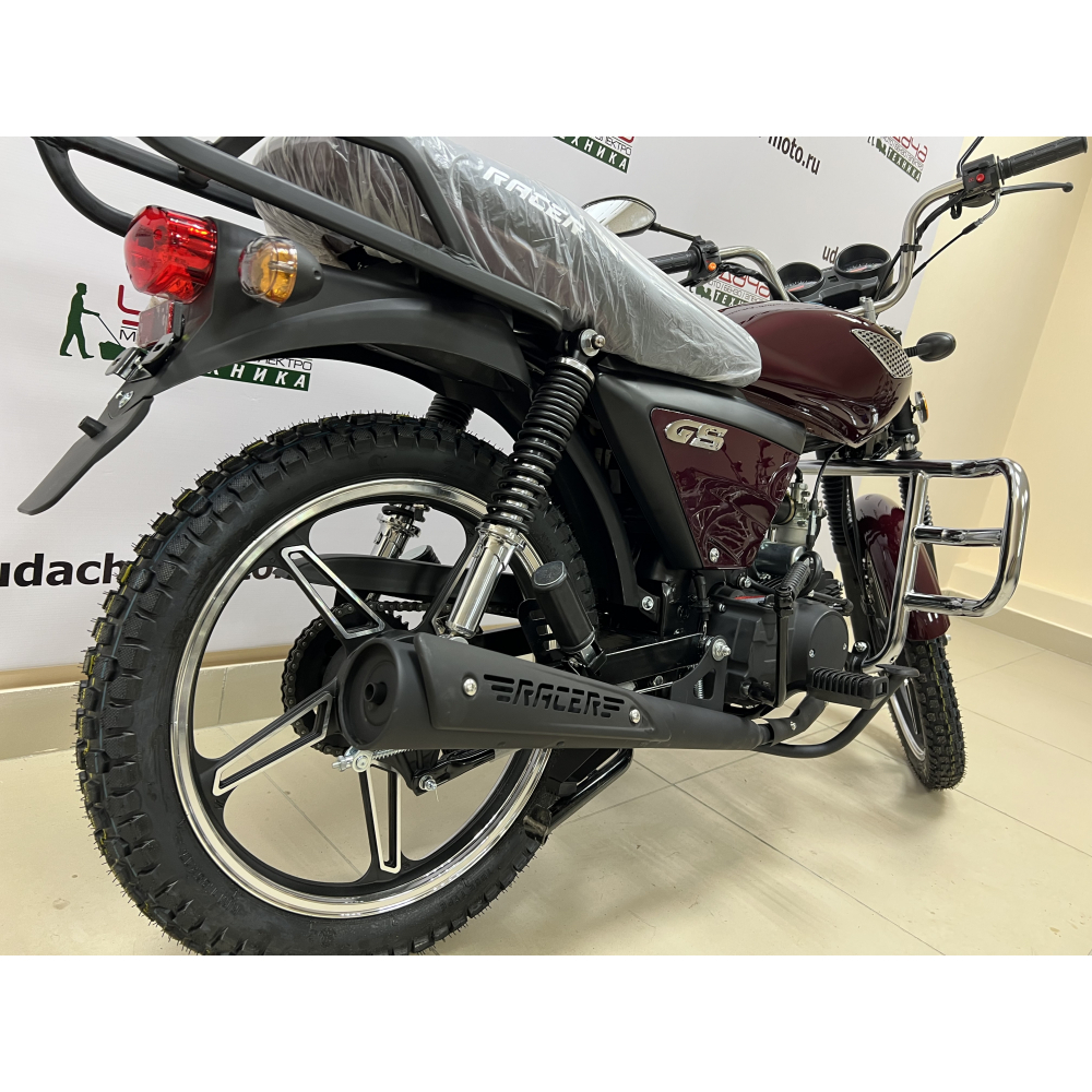Мопед Racer RC50 Alpha + ЦПГ 125 (Бордовый) (Россия) МОТОУДАЧА. Магазин мототехники и садового инвентаря с доставкой по всей России