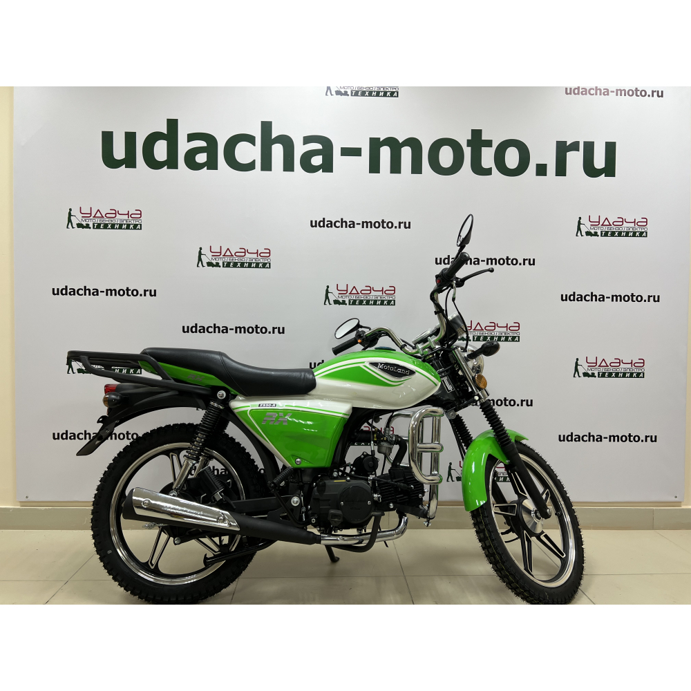 Мопед Motoland Альфа RX 11 зеленый МОТОУДАЧА. Магазин мототехники и садового инвентаря с доставкой по всей России