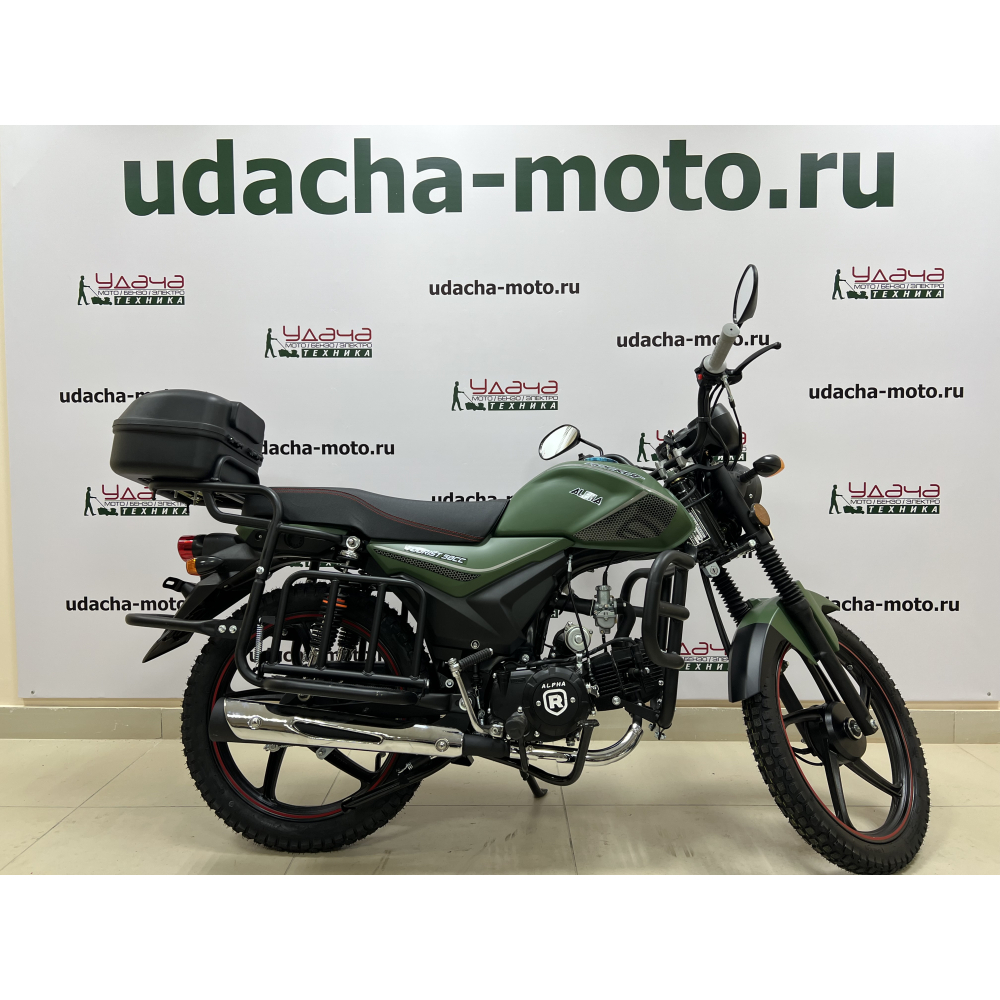 Мопед ROCKOT ALPHA TOURIST M-11 (зеленый матовый) МОТОУДАЧА. Магазин мототехники и садового инвентаря с доставкой по всей России