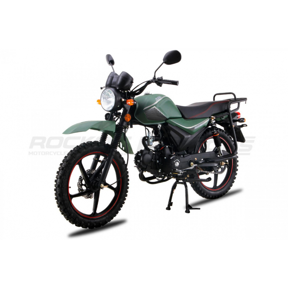 Мопед ROCKOT ALPHA OFFROAD M-12 (зеленый матовый) МОТОУДАЧА. Магазин мототехники и садового инвентаря с доставкой по всей России