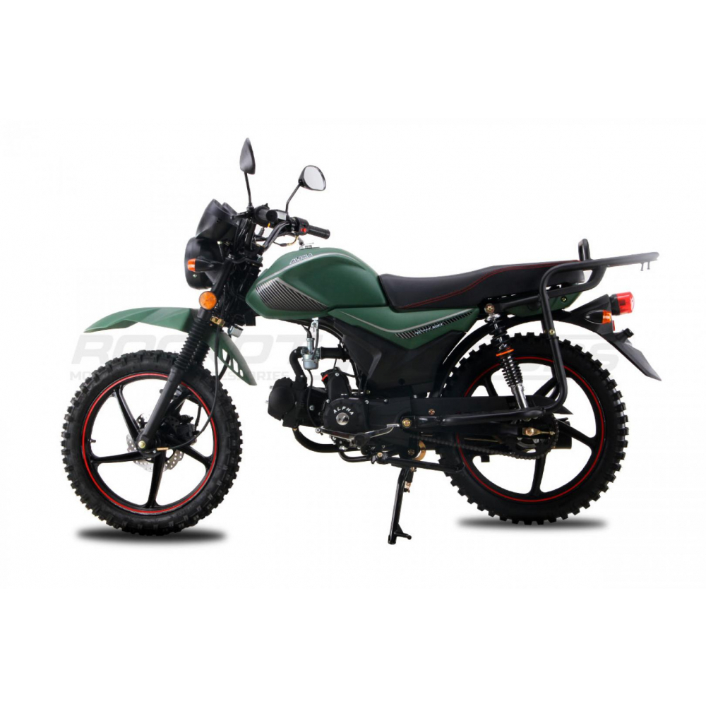 Мопед ROCKOT ALPHA OFFROAD M-12 (зеленый матовый) МОТОУДАЧА. Магазин мототехники и садового инвентаря с доставкой по всей России