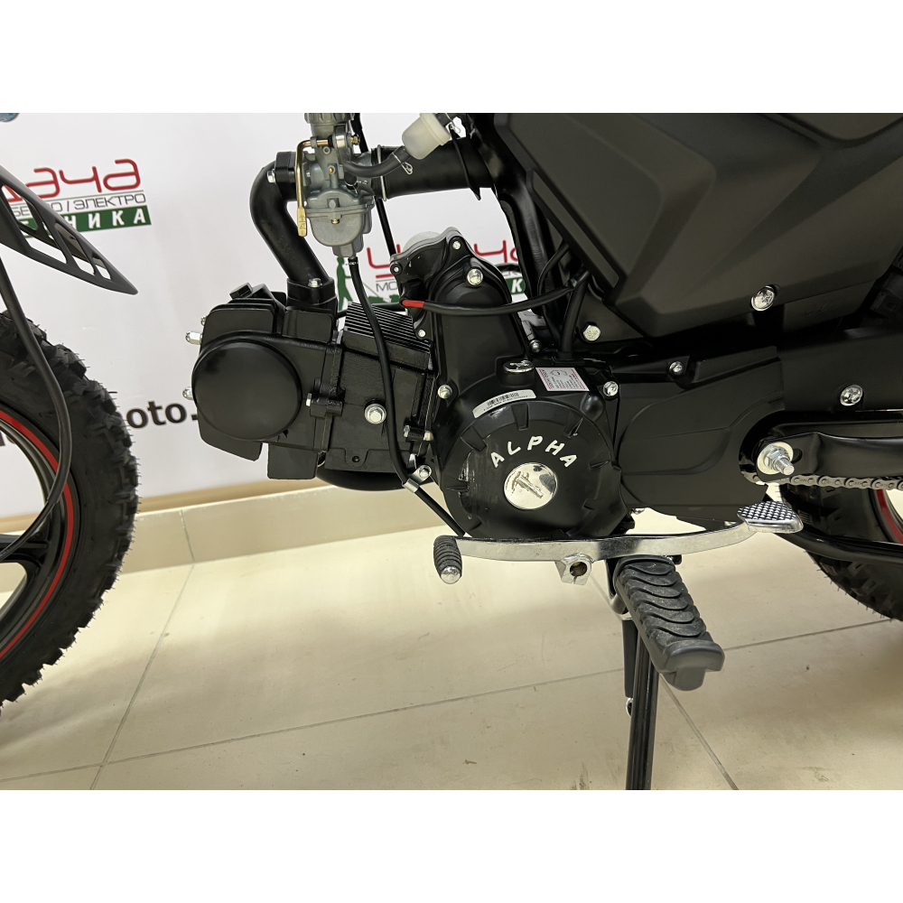 Мопед ROCKOT ALPHA OFFROAD M-12 (черный матовый) МОТОУДАЧА. Магазин мототехники и садового инвентаря с доставкой по всей России