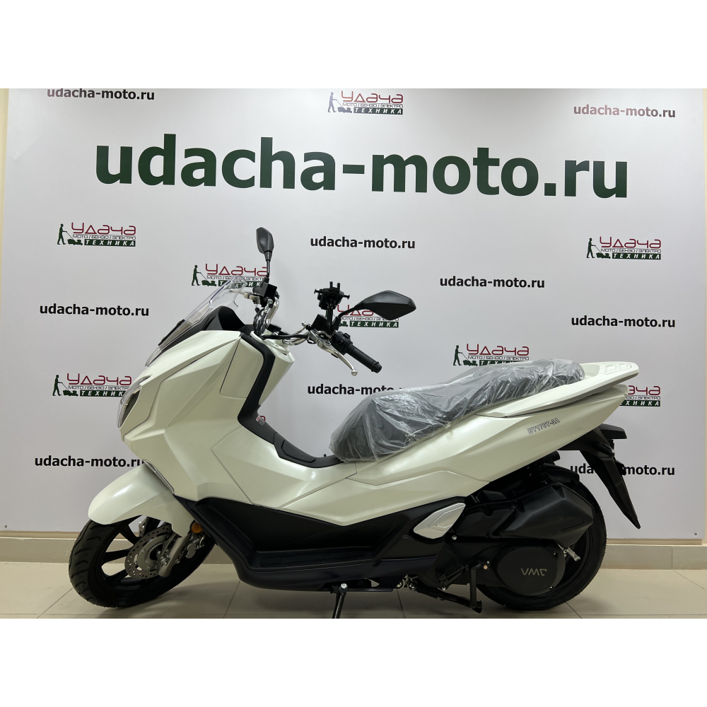 Скутер VMC PCX (200) (MATT WHIITE/MATT BLUE/MATT BLACK) Белый МОТОУДАЧА. Магазин мототехники и садового инвентаря с доставкой по всей России