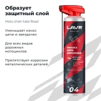 LAVR MOTOLINE СМАЗКА ЦЕПЕЙ ДОРОЖНОЕ 520мл МОТОУДАЧА. Магазин мототехники и садового инвентаря с доставкой по всей России