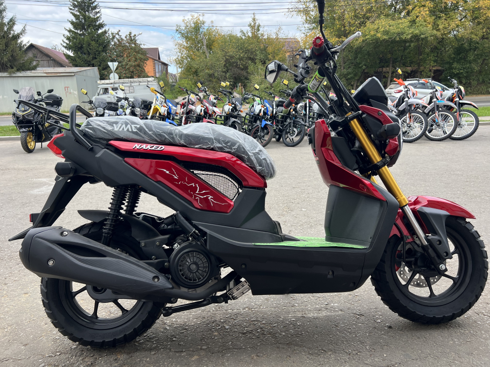 Скутер VMC (VENTO) NAKED 49cc (150) (HONDA ZOOMER REPLICA сигнализация) (КРАСНЫЙ) МОТОУДАЧА. Магазин мототехники и садового инвентаря с доставкой по всей России
