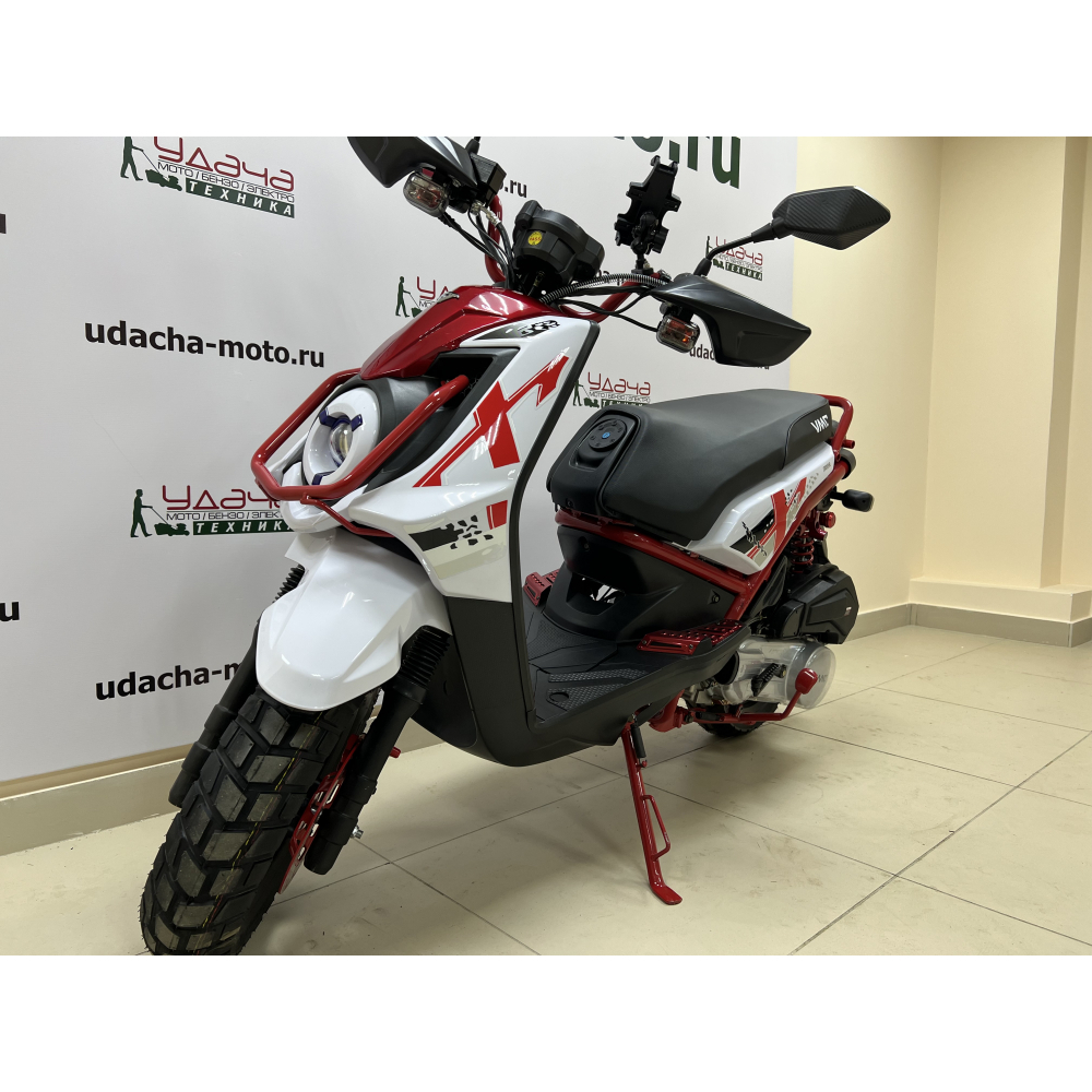 Скутер VMC (VENTO) SMART 49cc (150) (YAMAHA BWS REPLICA сигнализация) Бело-красный МОТОУДАЧА. Магазин мототехники и садового инвентаря с доставкой по всей России