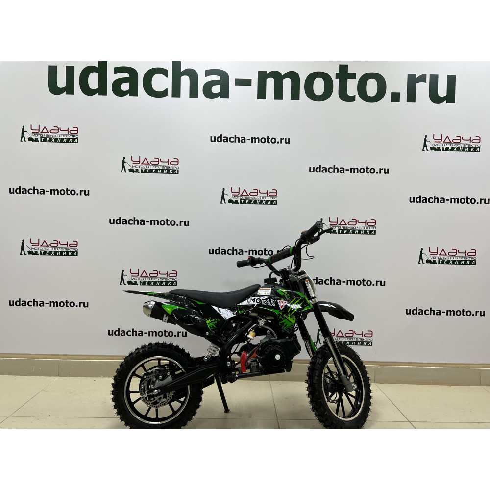Комплект мотоцикла MINICROSS 50 ES (+электро стартер)черный-черный-зеленый МОТОУДАЧА. Магазин мототехники и садового инвентаря с доставкой по всей России