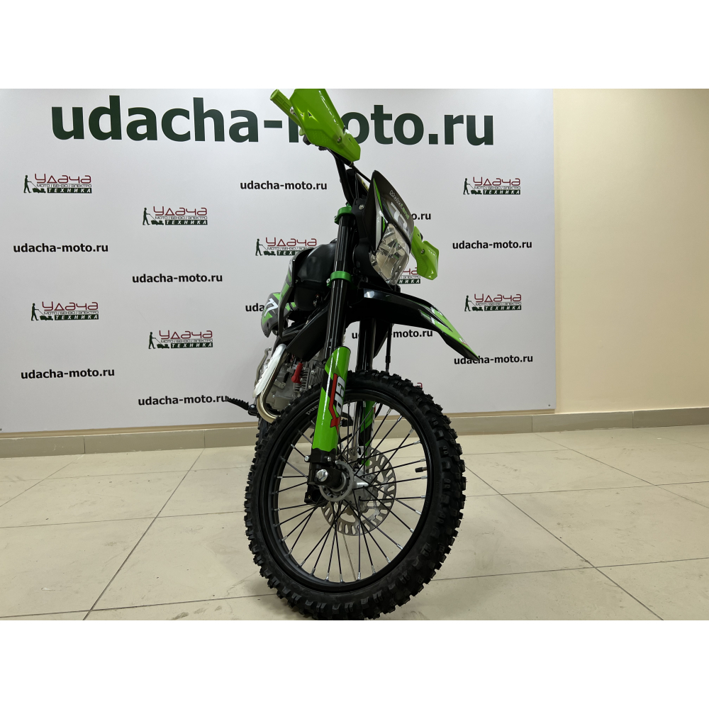 Питбайк  Motoland JX125 E зеленый МОТОУДАЧА. Магазин мототехники и садового инвентаря с доставкой по всей России
