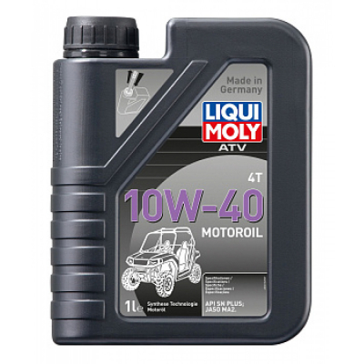 3013 LiquiMoly НС-синт. мот.масло д/4-т.мотоц. ATV 4T Motoroil 10W-40 SN Plus MA2 (1л) МОТОУДАЧА. Магазин мототехники и садового инвентаря с доставкой по всей России