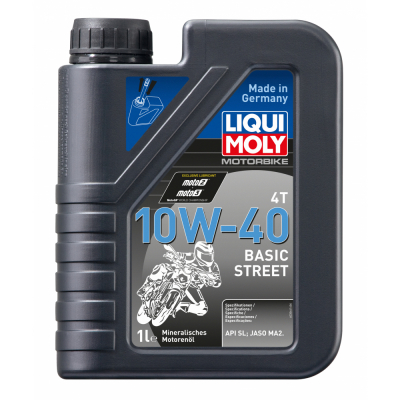 3044 LiquiMoly Мин. мот.масло д/4-т.мотоц. Motorbike 4T 10W-40 SN Plus MA2 (1л) МОТОУДАЧА. Магазин мототехники и садового инвентаря с доставкой по всей России