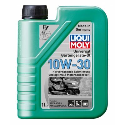 1273 LiquiMoly Мин. мот.масло д/газон. Universal 4-Takt Gartengerate-Oil 10W-30 CF/SG/SH/SJ A3/B3 (1 МОТОУДАЧА. Магазин мототехники и садового инвентаря с доставкой по всей России