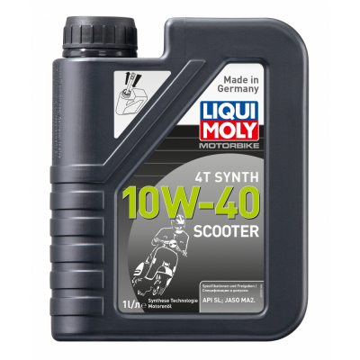 7522 LiquiMoly НС-синт. мот.масло д/скутеров Motorbike 4T Synth Scooter 10W-40 SL MA2 (1л) МОТОУДАЧА. Магазин мототехники и садового инвентаря с доставкой по всей России
