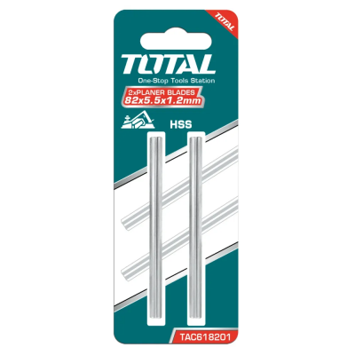 Ножи для рубанка TOTAL 82X5.5X1.2mm,HSS (комплект) МОТОУДАЧА. Магазин мототехники и садового инвентаря с доставкой по всей России
