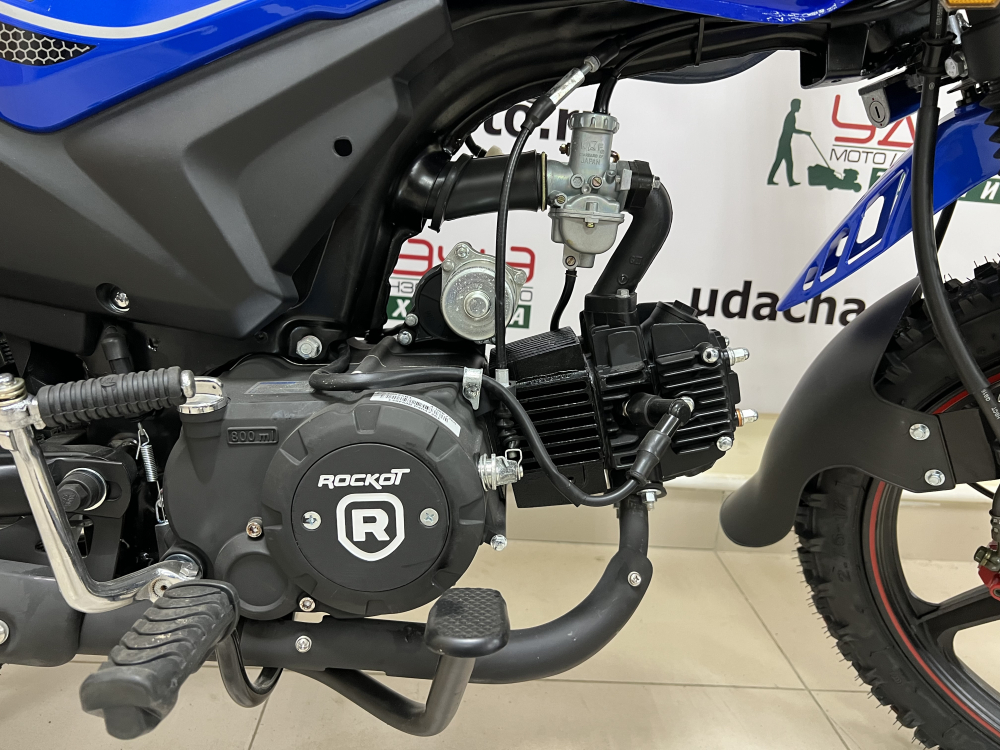 Мопед ROCKOT ALPHA OFFROAD M-12 (синий глянцевый) МОТОУДАЧА. Магазин мототехники и садового инвентаря с доставкой по всей России