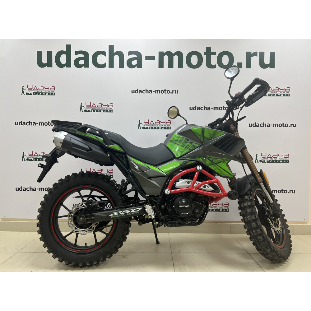Мотоцикл турэндуро ROCKOT HOUND 250 LUX (зеленый, ЭПТС) МОТОУДАЧА. Магазин мототехники и садового инвентаря с доставкой по всей России