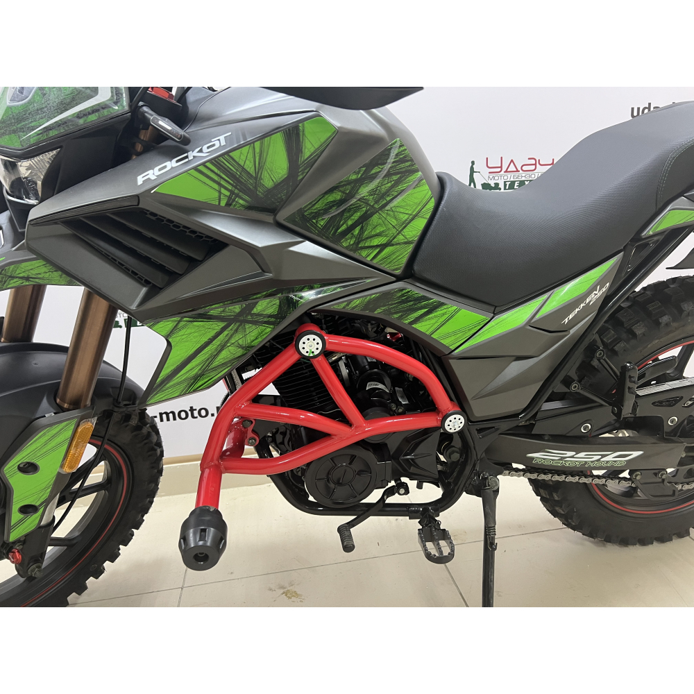Мотоцикл турэндуро ROCKOT HOUND 250 LUX (зеленый, ЭПТС) МОТОУДАЧА. Магазин мототехники и садового инвентаря с доставкой по всей России